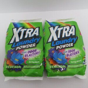 2Pack- XTRA Odor Blasters Laundry Powder Detergent, Spring Blast 16.9 Oz. (Each)